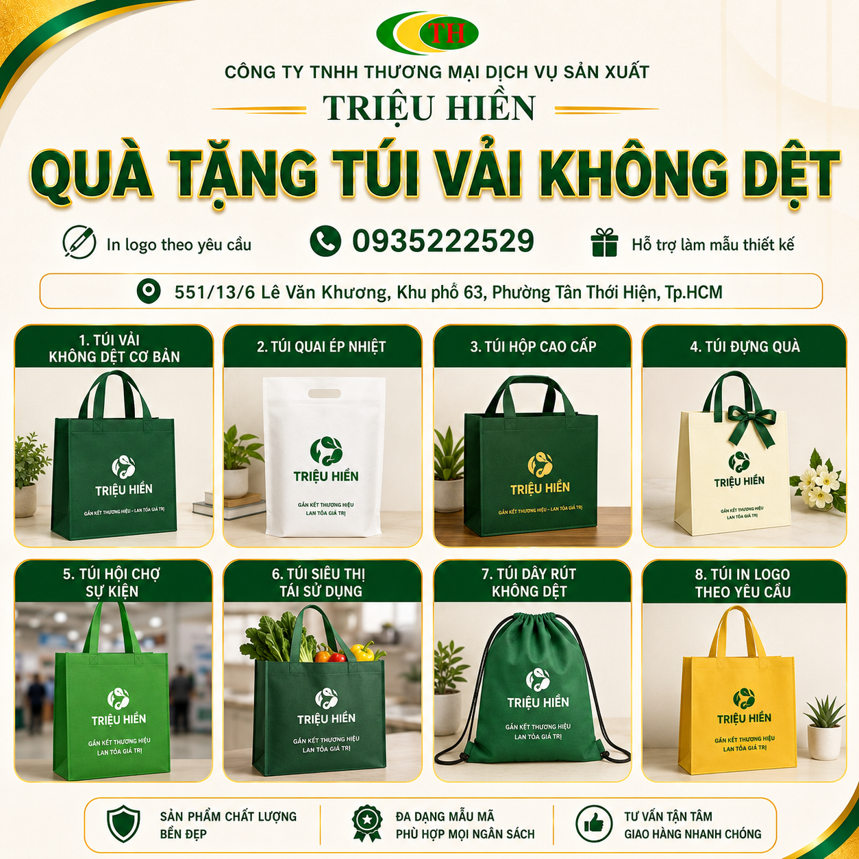 QUÀ TẶNG TÚI VẢI KHÔNG DỆT